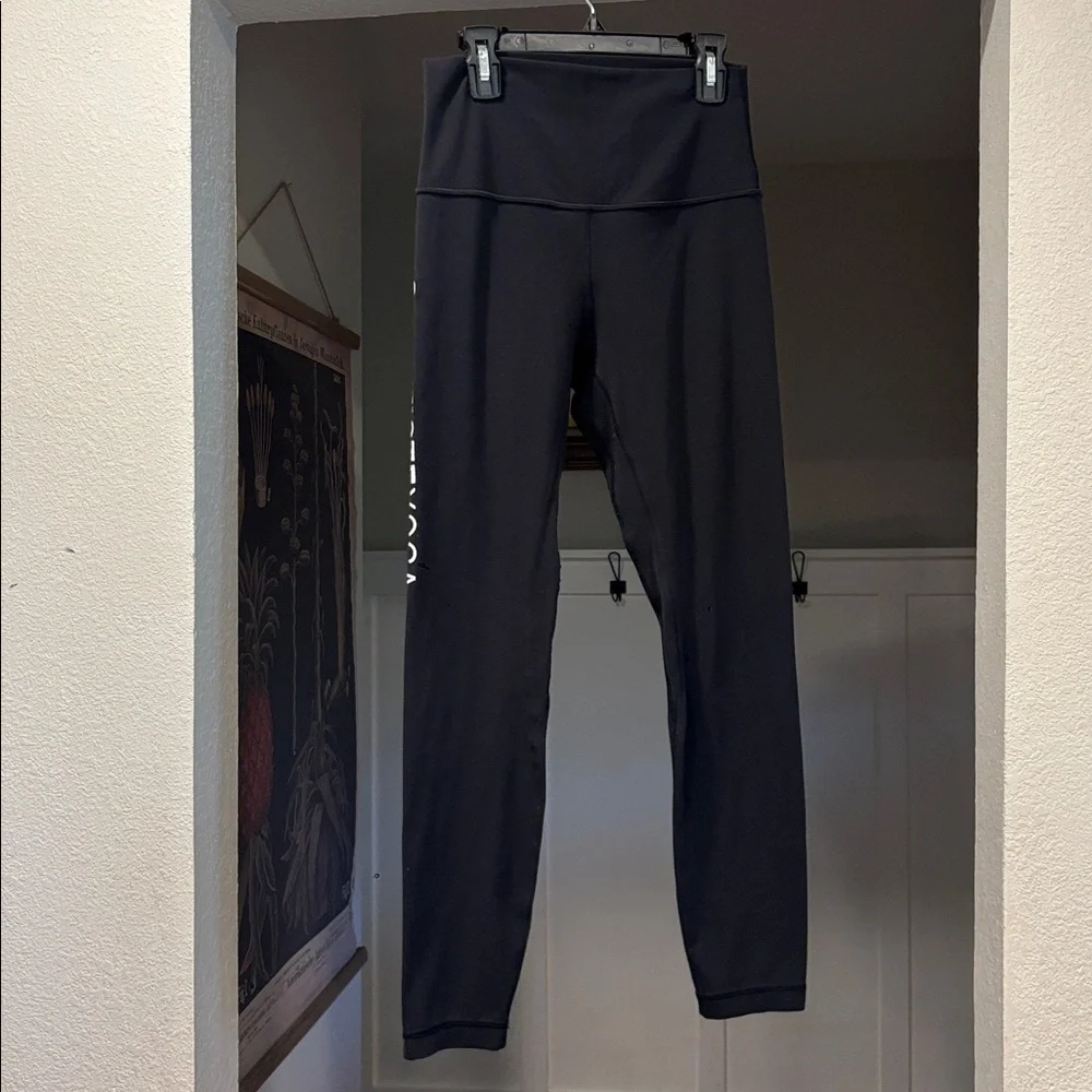 Lululemon Leggings Yoga Bottoms Casual Skinny Black White Gym Workout Athletic - Picture 4 of 11